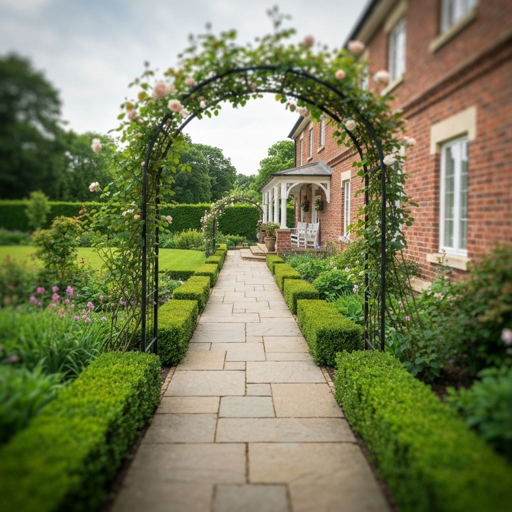 Beautiful garden landscape