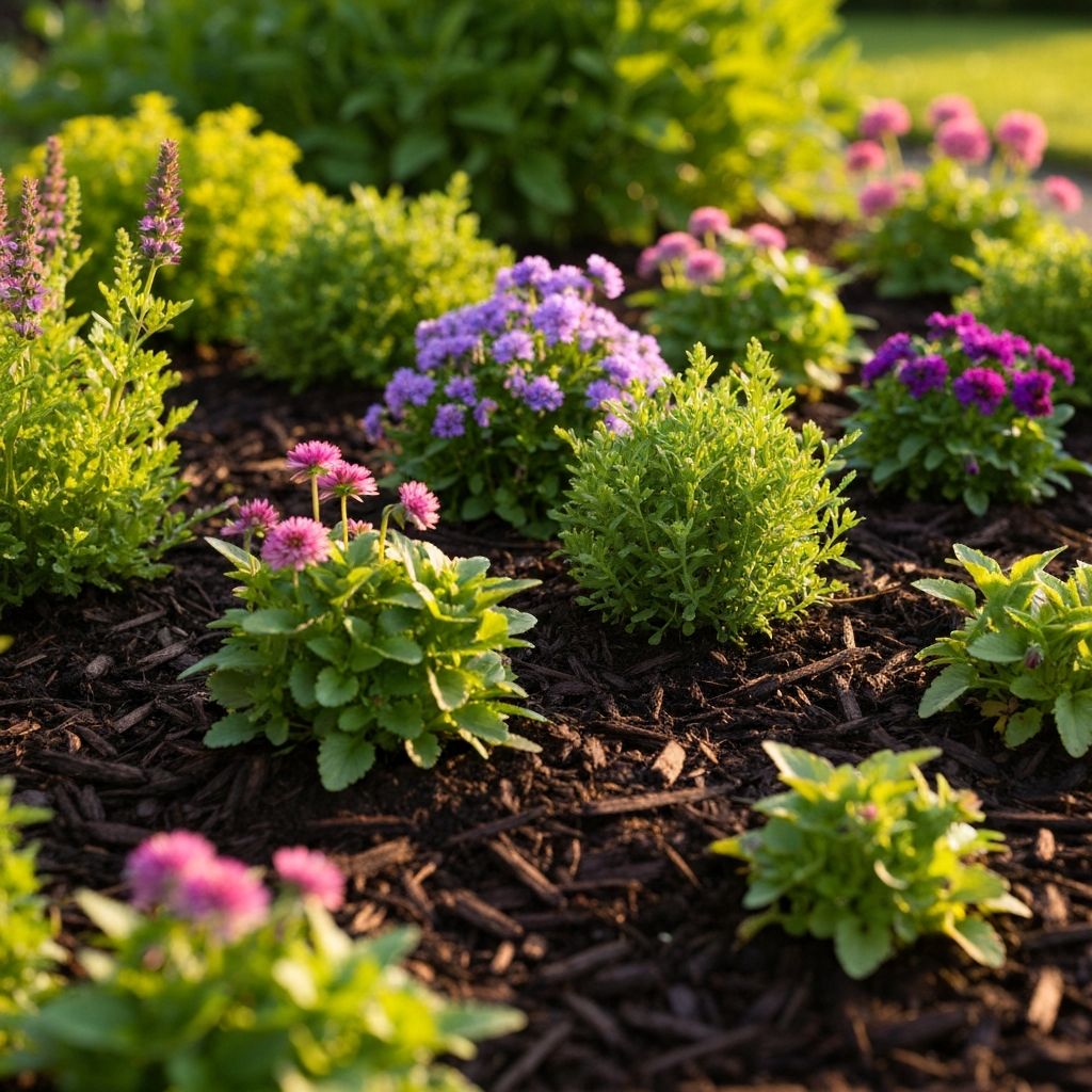 Well-maintained garden space