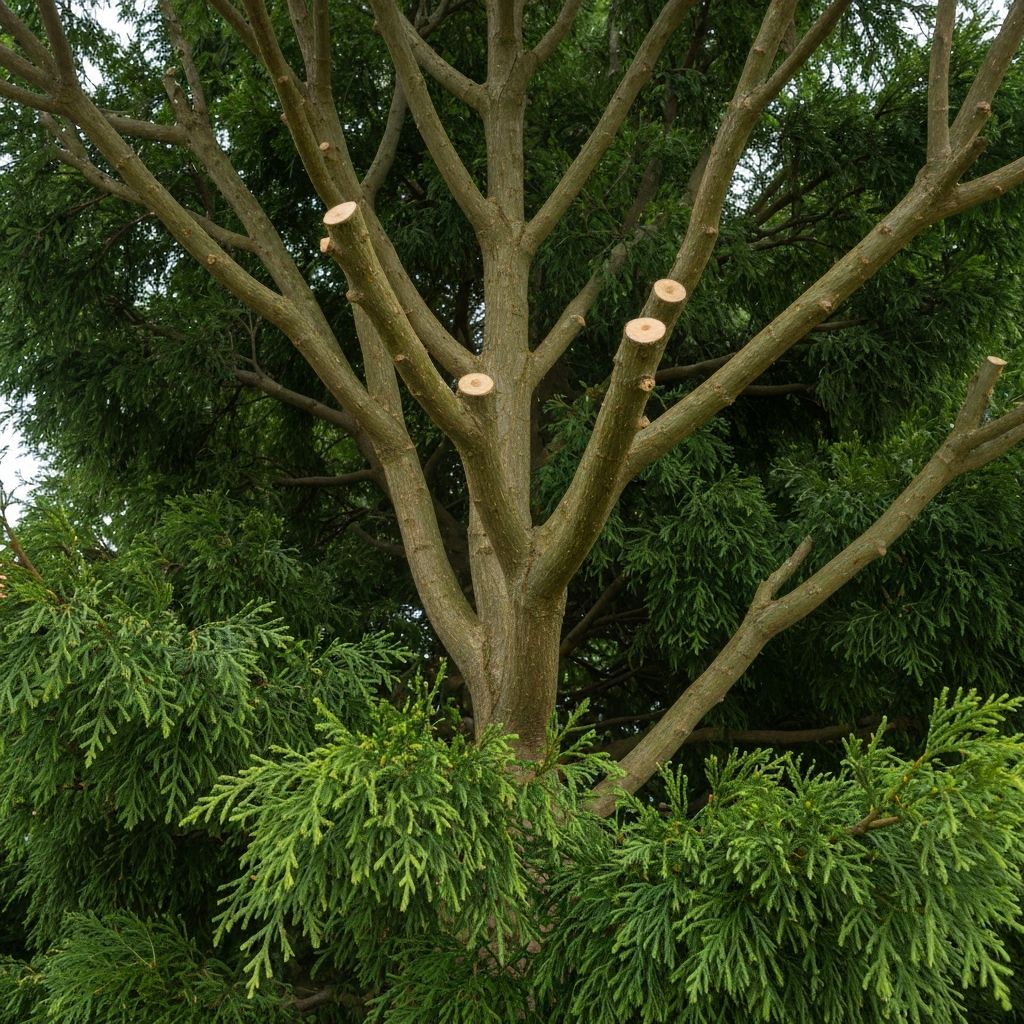 Professional tree surgeon at work